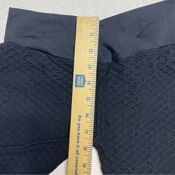 BoomBooty Legging Textured Pattern Black Size Large - Picture 7 of 13